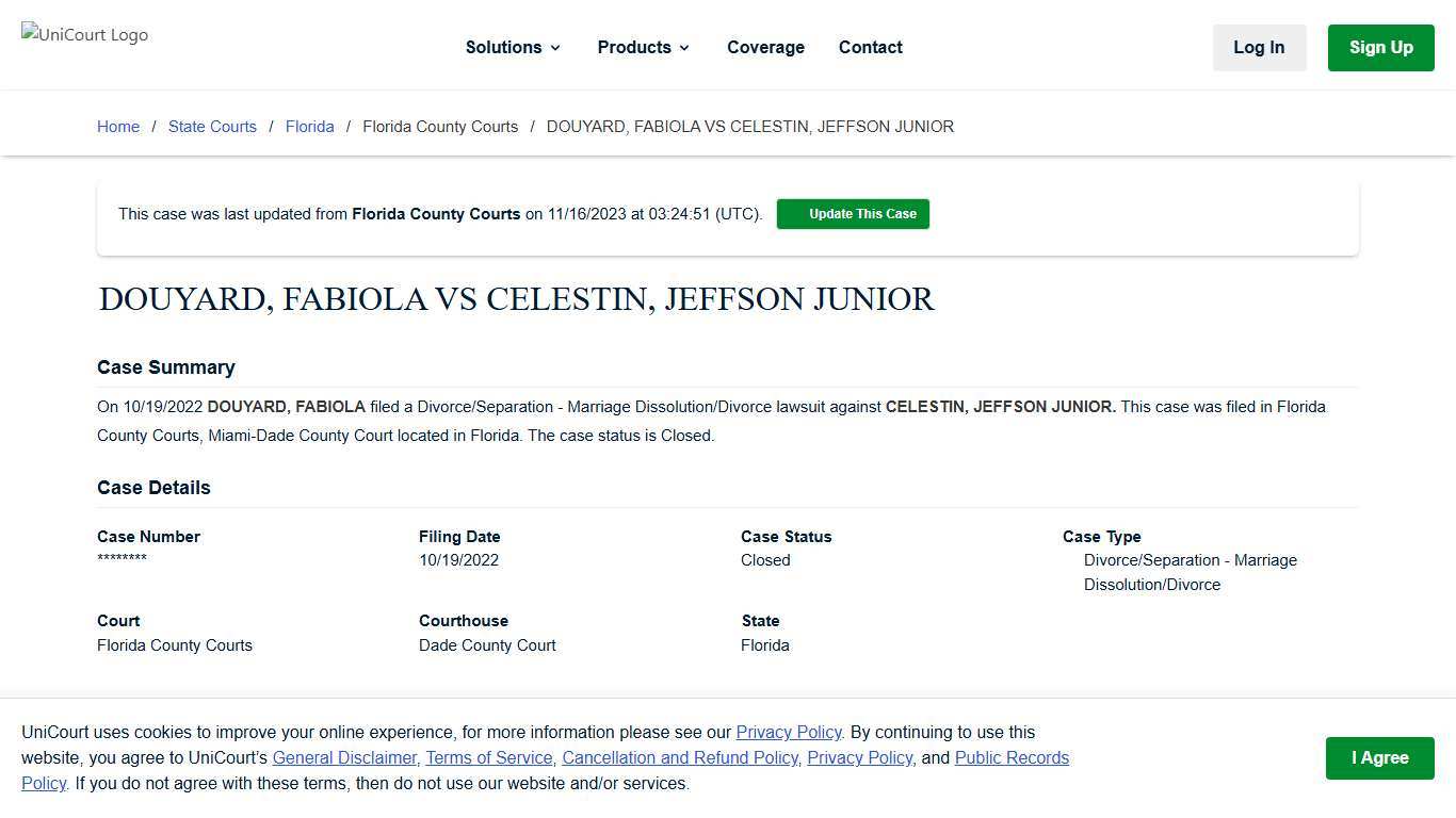 DOUYARD, FABIOLA VS CELESTIN, JEFFSON JUNIOR